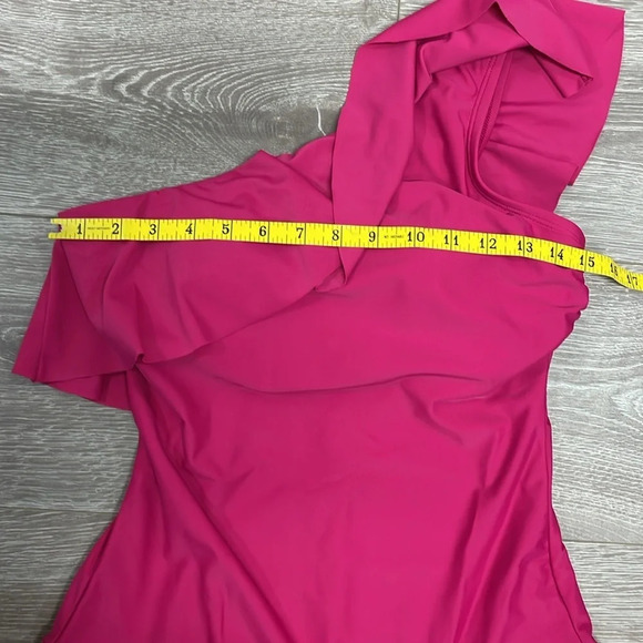 NWOT Kona Sol Ruffle One Shoulder Full Coverage One Piece Swimsuit M (8-10) - Picture 5 of 16